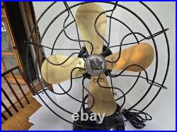 Antique Robbins & Myers Inc No. 1204 SERIAL M12858 Oscillates Brass Blades WORKS