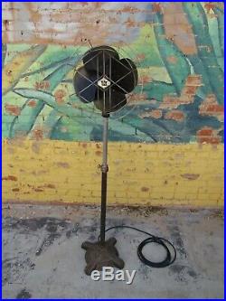 Antique Robbins & Myers Stand Fan 1937 Art Deco RARE