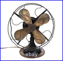 Antique Robbins and Myers Brass Blade Fan