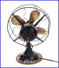 Antique Robbins and Myers Brass Blade Fan