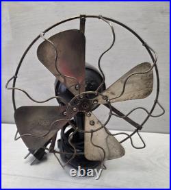 Antique SIEMENS Solid Metal WWII 1945 Fan Air Blower Rotary Fan Working Solid