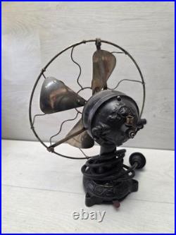 Antique SIEMENS Solid Metal WWII 1945 Fan Air Blower Rotary Fan Working Solid