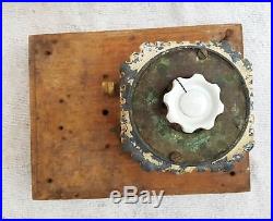 Antique Scarce Early Marelli Ceiling Fan Porcelain Switch Speed Regulator Italy