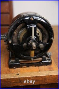 Antique Scott Alternating Electric Motor Fan Base tool pancake industrial RARE Antique Scott Alternating Electric Motor Fan Base tool pancake industrial RARE