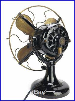 Antique Shedd Electric Tank Motor Brass Fan