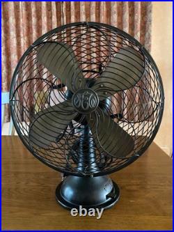 Antique Shibaura Electric Fan Vintage Showa Retro Tested Working Japan Rare