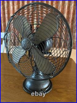 Antique Shibaura Electric Fan Vintage Showa Retro Tested Working Japan Rare