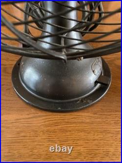 Antique Shibaura Electric Fan Vintage Showa Retro Tested Working Japan Rare