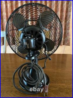 Antique Shibaura Electric Fan Vintage Showa Retro Tested Working Japan Rare