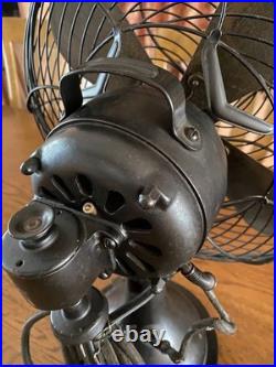 Antique Shibaura Electric Fan Vintage Showa Retro Tested Working Japan Rare