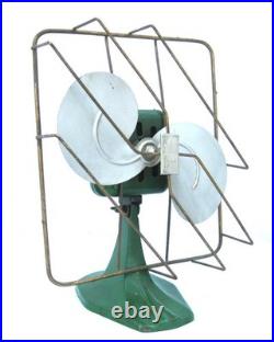 Antique Stromberg Carlson 220 Volt Art Deco 2 Blade Microphone Electric Fan RARE