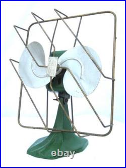 Antique Stromberg Carlson 220 Volt Art Deco 2 Blade Microphone Electric Fan RARE