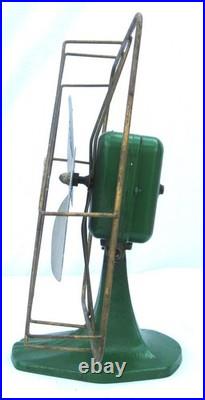 Antique Stromberg Carlson 220 Volt Art Deco 2 Blade Microphone Electric Fan RARE