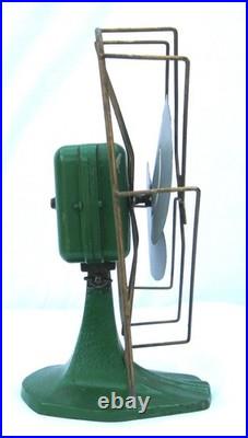Antique Stromberg Carlson 220 Volt Art Deco 2 Blade Microphone Electric Fan RARE