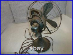 Antique VIntage GE Electric Fan, Adjustable Oscillating 1917