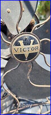 Antique Victor 16 3 Speed Oscillating Fan