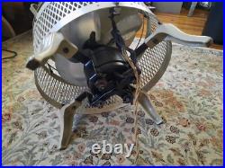 Antique Vintage 1930-40s Mid-Century Modern White Circulating Floor Fan. Works Antique Vintage 1930-40s Mid-Century Modern White Circulating Floor Fan. Works