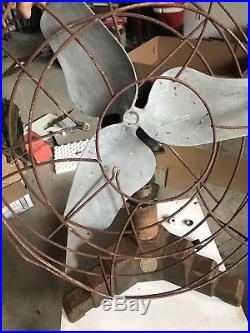 Antique Vintage Air Master Art Deco Giant Fan