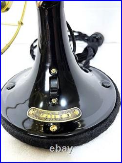 Antique Vintage Collectible electric 1920s GE 9 Whiz Fan Brass Cage Blade