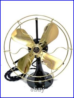 Antique Vintage Collectible electric 1920s GE 9 in Whiz CUSTOM Base & Brass Bl C
