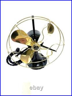 Antique Vintage Collectible electric 1920s GE 9 in Whiz CUSTOM Base & Brass Bl C