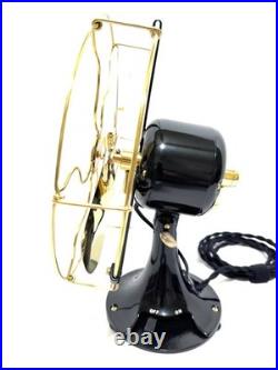 Antique Vintage Collectible electric 1920s GE 9 in Whiz CUSTOM Base & Brass Bl C