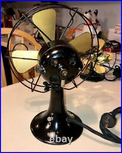 Antique Vintage Dayton Electric Fan 8 Cast Iron Base Original