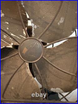 Antique Vintage EMERSON 4 Blade Metal Desk Table Fan, Type 77648 16