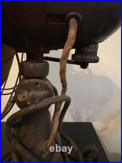 Antique Vintage EMERSON 4 Blade Metal Desk Table Fan, Type 77648 16