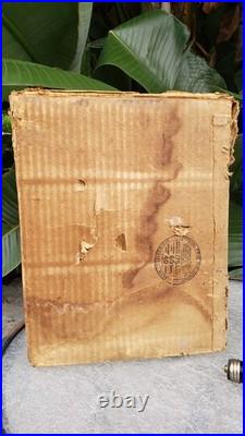 Antique Vintage Electric Fan STAR-RITE NOS in Original Box Works Socket Plug
