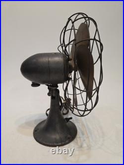 Antique Vintage Emerson 11 Brass Blade Fan Type 6250 F Works Read Description