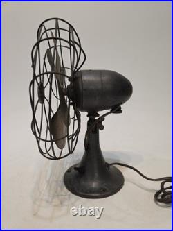Antique Vintage Emerson 11 Brass Blade Fan Type 6250 F Works Read Description
