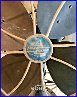 Antique Vintage Emerson 3 Speed Fan Model 79648 SD. Working