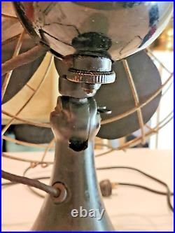 Antique Vintage Emerson 3 Speed Fan Model 79648 SD. Working