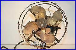 Antique Vintage Emerson Oscillating Fan Does Not Work Metal Blades