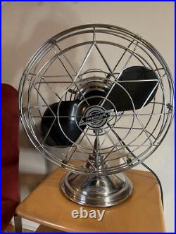 Antique/Vintage Fresh'nd Aire 3 Speed Model 14 Mickey Mouse Chrome Fan RARE