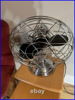 Antique/Vintage Fresh'nd Aire 3 Speed Model 14 Mickey Mouse Chrome Fan RARE