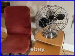 Antique/Vintage Fresh'nd Aire 3 Speed Model 14 Mickey Mouse Chrome Fan RARE