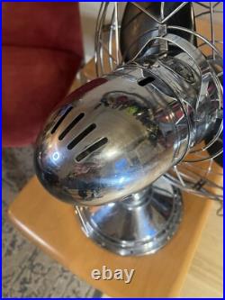 Antique/Vintage Fresh'nd Aire 3 Speed Model 14 Mickey Mouse Chrome Fan RARE
