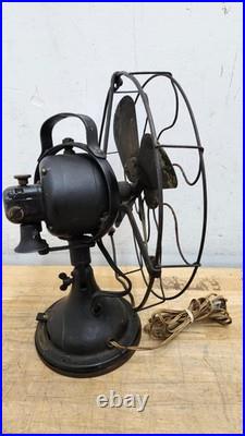 Antique Vintage GE Electric Fan 12 Brass Blade For Parts Or Repair