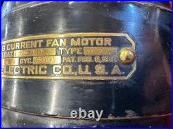 Antique Vintage General Electric GE 3 Speed Oscillating Table Desk Fan 146079