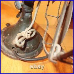 Antique Vintage General Electric GE Brass Blade 13 Cage Fan 75423 see video