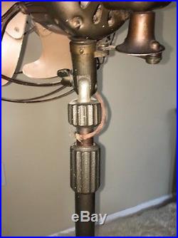 Antique Vintage General Electric Oscillating 12 Pedestal / Parlor FLOOR FAN