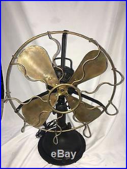 Antique Vintage Marelli HeavyBody Oscillating Italian Table Fan