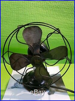 Antique Vintage Robbins&myers Electric Fan 8 List No 4100s Volts 60 Cyc. A. C