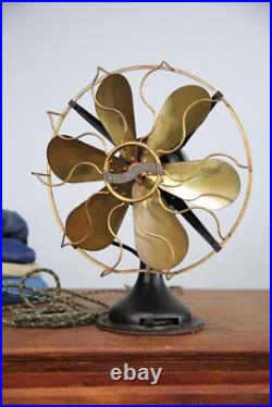 Antique Vintage Westinghouse Electric Fan brass blade industrial Parts G3D