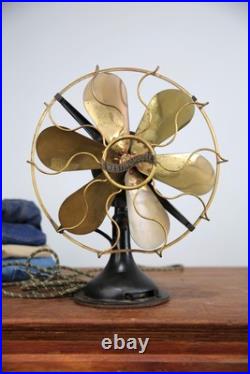 Antique Vintage Westinghouse Electric Fan brass blade industrial Parts G3D