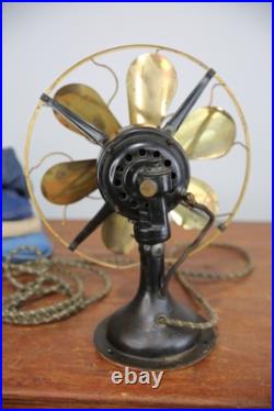 Antique Vintage Westinghouse Electric Fan brass blade industrial Parts G3D
