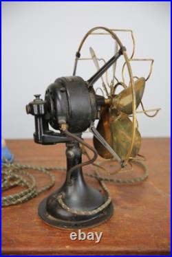 Antique Vintage Westinghouse Electric Fan brass blade industrial Parts G3D