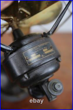 Antique Vintage Westinghouse Electric Fan brass blade industrial Parts G3D